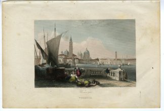 Rare-Antique Print-VENICE-VENEDIG-WENECYA-ITALY-VIEW-Payne-Goehring-1855
