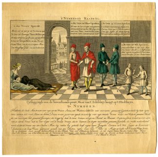 Antique Print-NIJMEGEN PUZZLE-RAADSEL-INTERMARRIAGE-INCEST-Haspels-c.1900