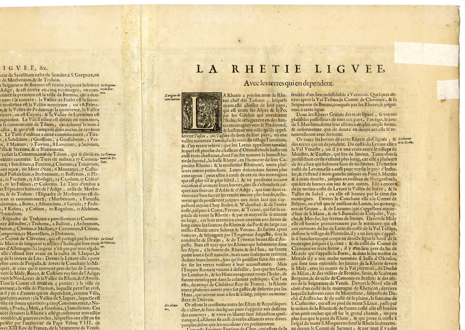 Pictura 15606 416x295 Antique Map-SWITZERLAND-CANTON GRAUBUNDEN-DAVOS-ST. MORITZ-Hondius-1633 - Image 3