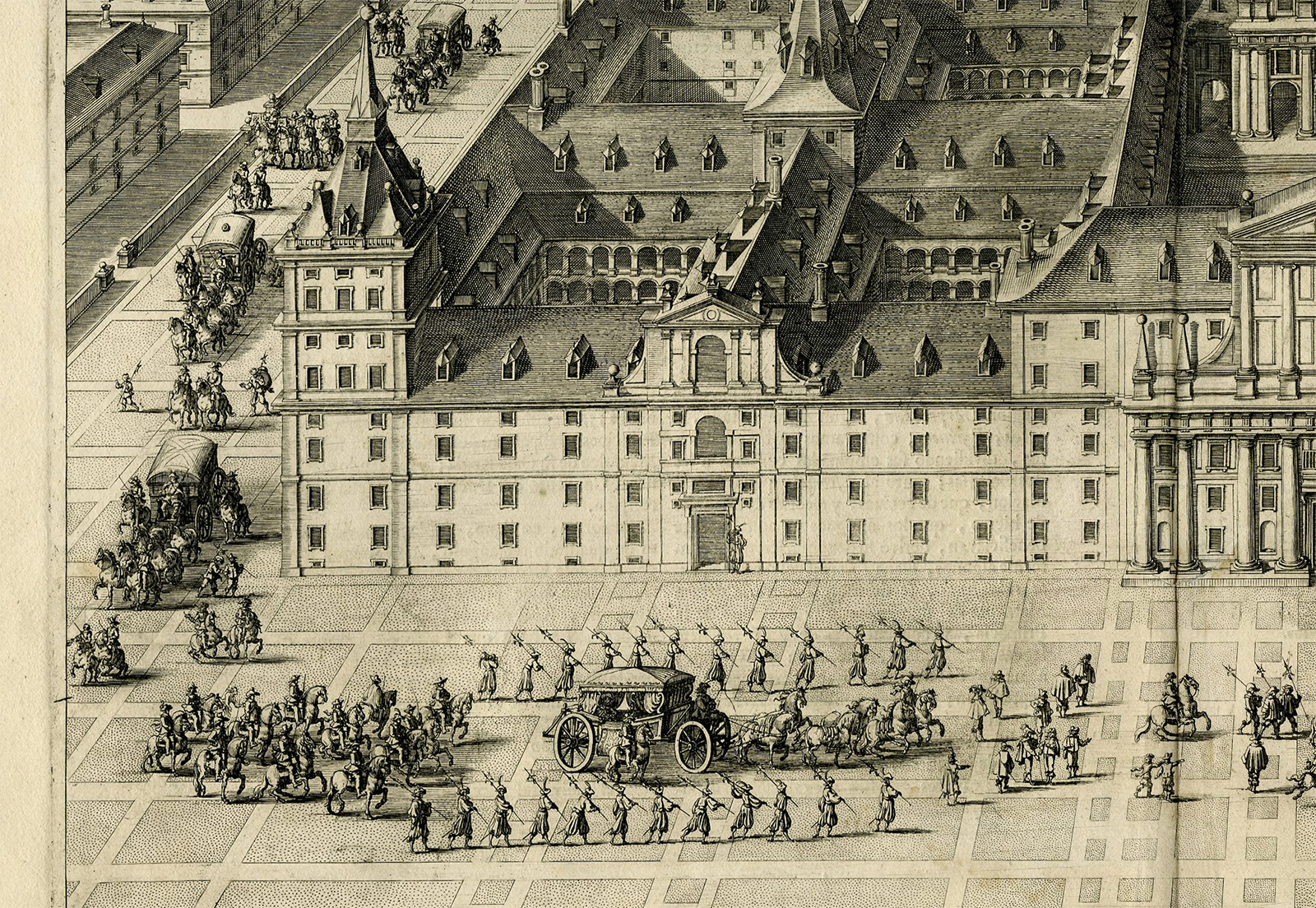 Pictura 15608 416x287 Antique Print-SPAIN-SAN LORENZO-EL ESCORIAL-PALACE-MONASTRY-Blaeu-Perret-1663 - Image 2