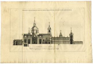 Antique Print-SPAIN-SAN LORENZO-EL ESCORIAL-PALACE-MONASTRY-Blaeu-Perret-1663