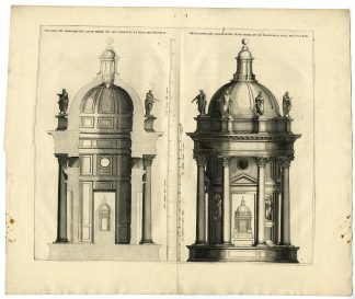 Antique Print-SPAIN-SAN LORENZO-ESCORIAL-SAGRARIO-TABERNACLE-Blaeu-Perret-1663